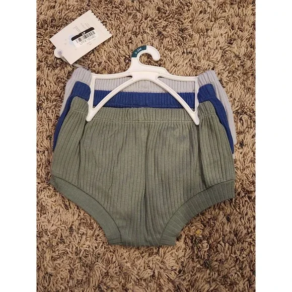 Cloud Island Baby 0-3 Months 3pk Ribbed Bloomers NWT - Picture 2 of 2